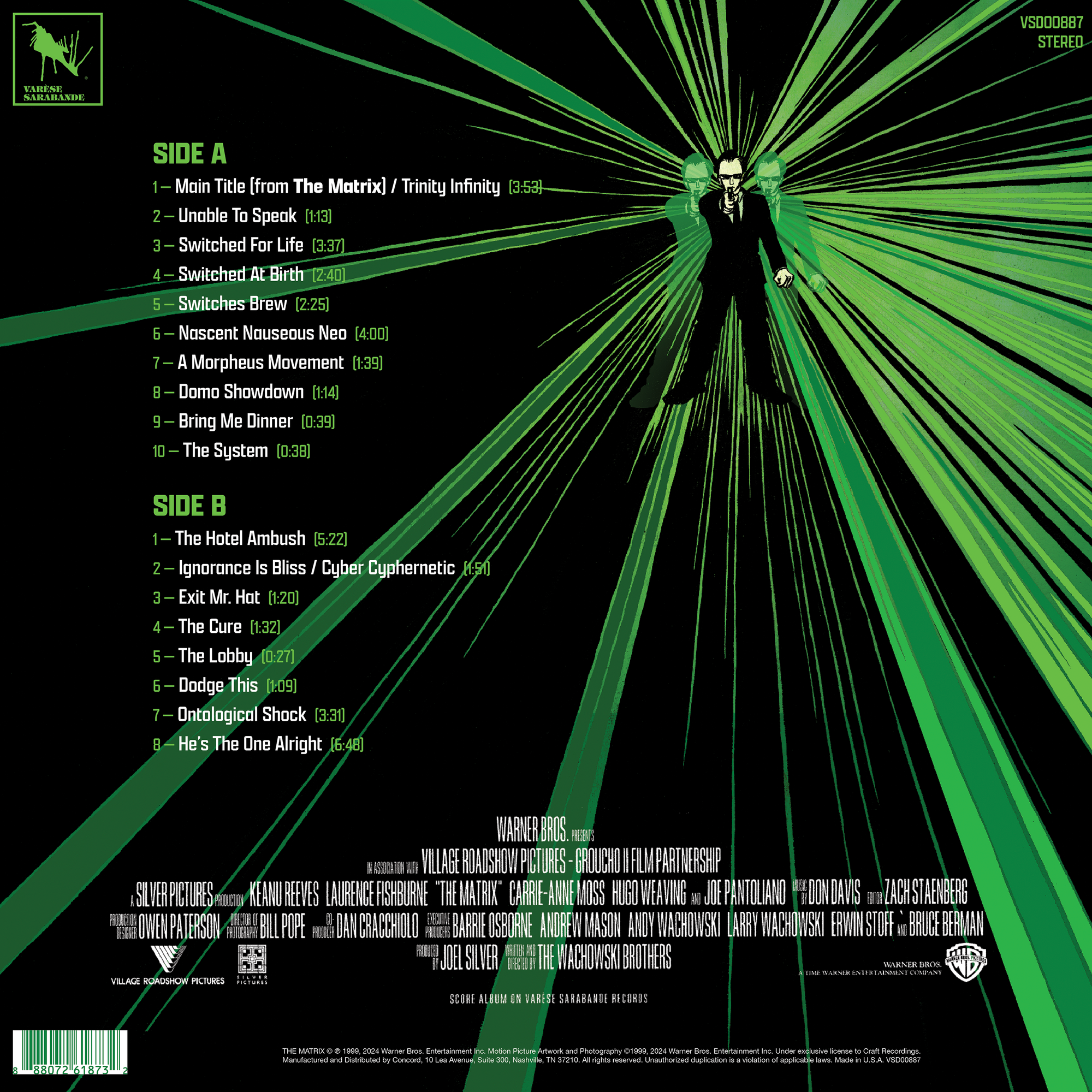 Don Davis - The Matrix (25th Anniversary Edition - Cyber Swirl Green LP) – view 4 of 4
