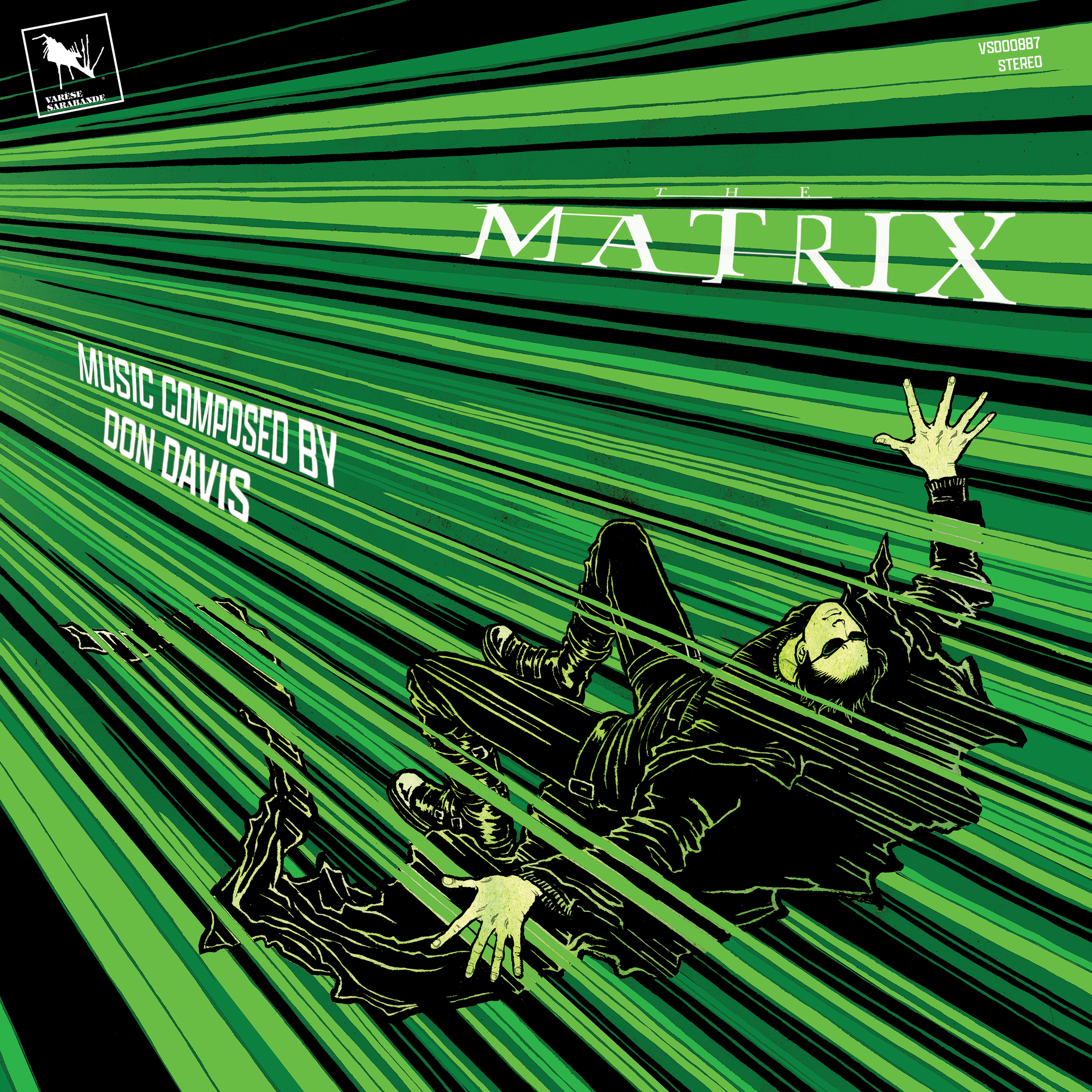 Don Davis – The Matrix 25th Anniversary Edition – Cyber Swirl Green LP + CD Bundle – view 4 of 6