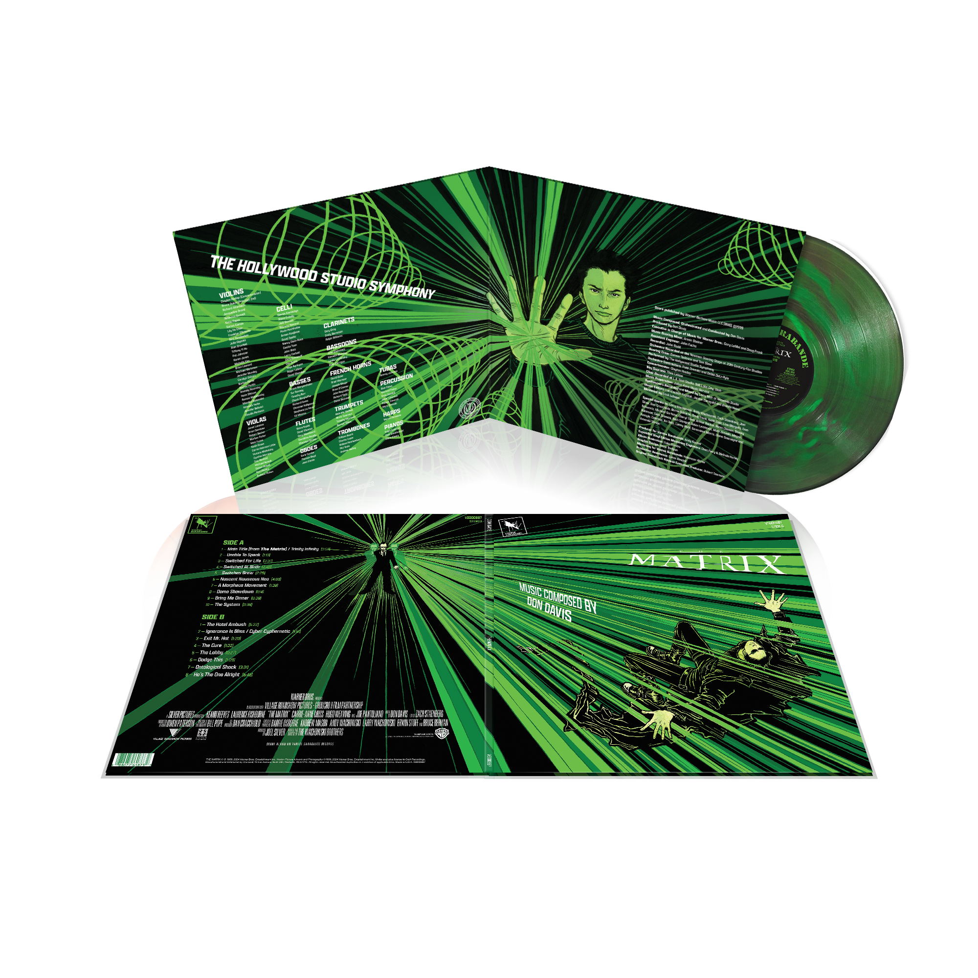 Don Davis - The Matrix (25th Anniversary Edition - Cyber Swirl Green LP) – view 2 of 4
