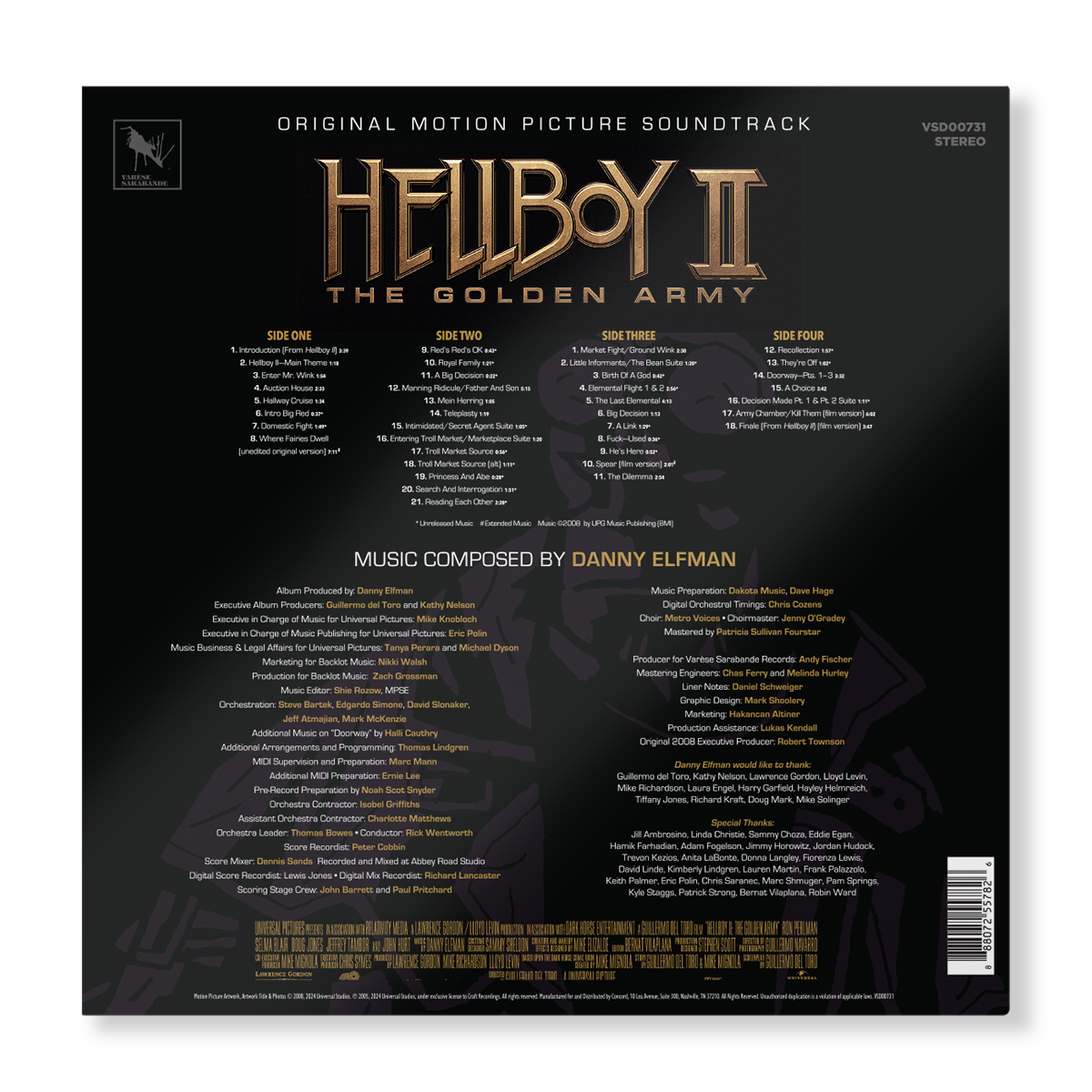 Hellboy II: The Golden Army (Original Motion Picture Soundtrack) - Deluxe Edition 2LP – view 4 of 4