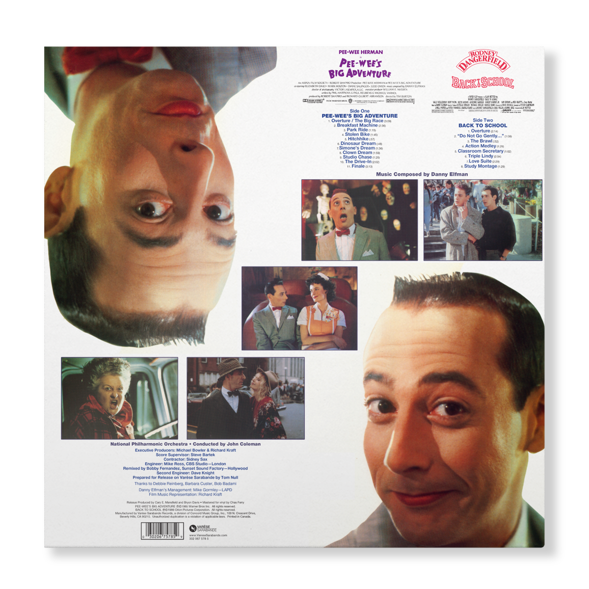 Pee-wee's Big Adventure / Back To School (Rebel Splatter LP) – view 3 of 3