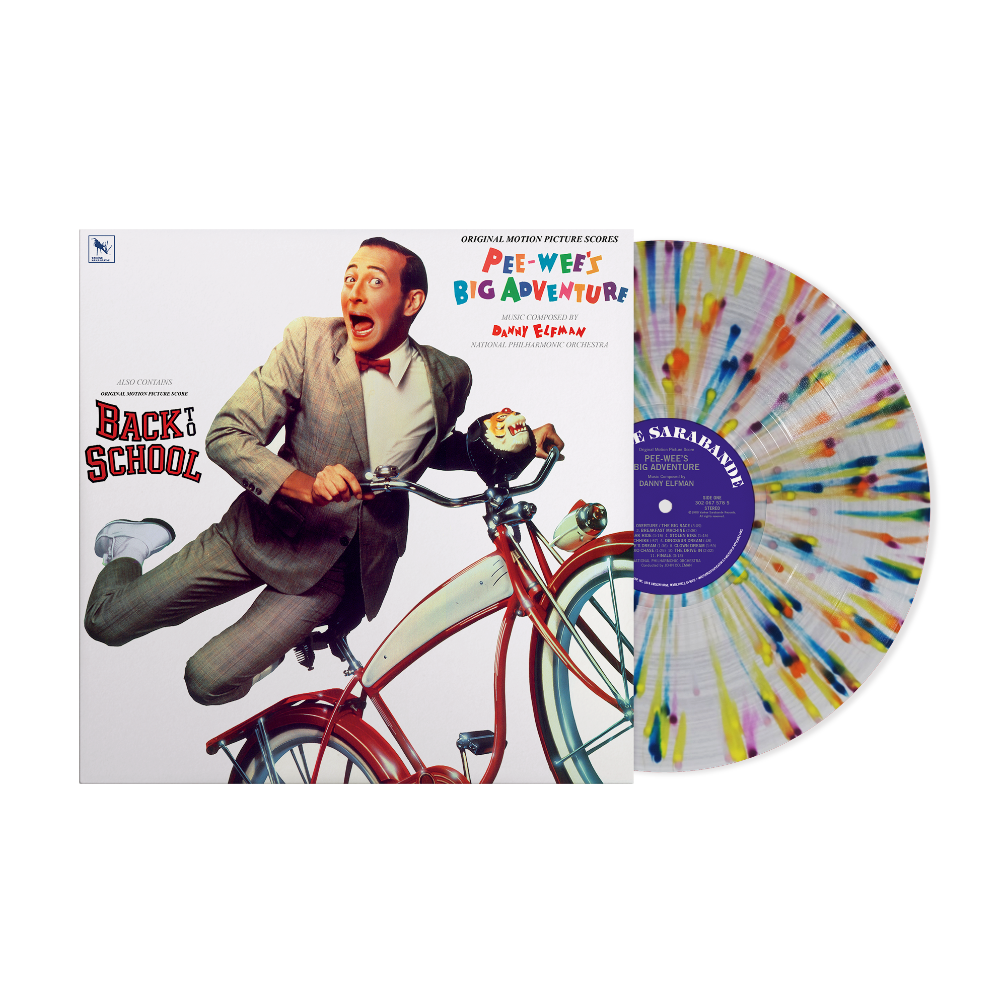 Pee-wee's Big Adventure / Back To School (Rebel Splatter LP) – view 1 of 3