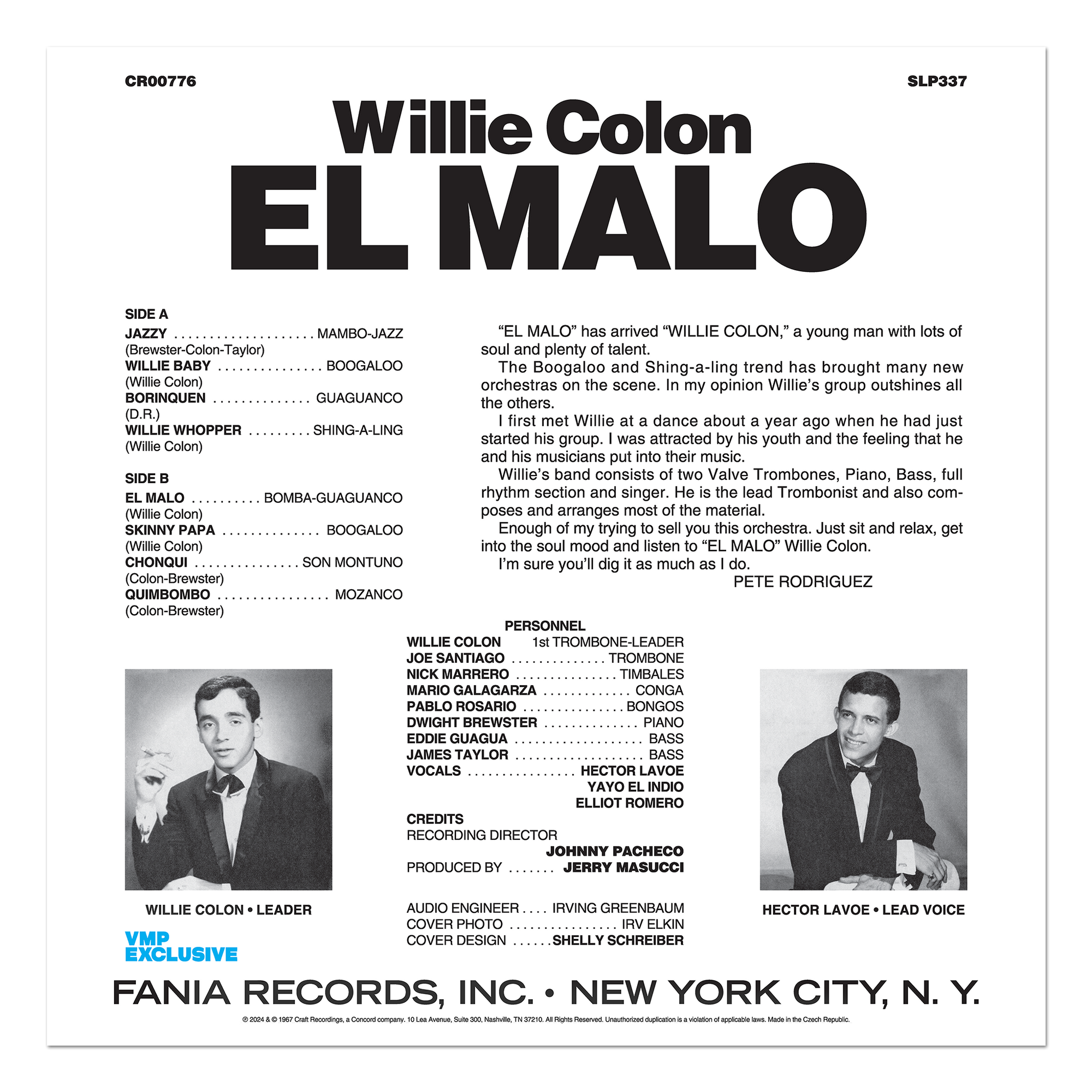 El Malo (60th Anniversary, Rojo Malo LP - Exclusive) – view 3 of 3