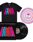 Fania Records: The Latin Sound Of New York (1964-1978) 2LP + Fania Logo Tee + We Love To See You Dance Slipmat Bundle