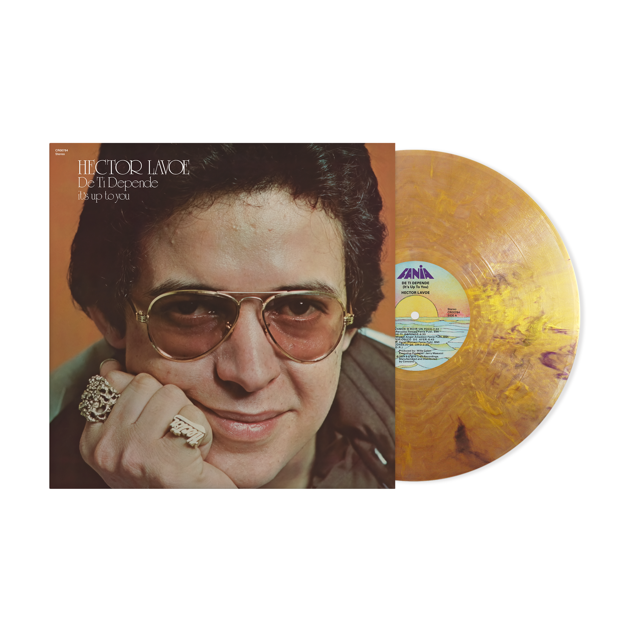 De Ti Depende (Royal Gold LP – Fania Exclusive) + El Cantante T-Shirt Bundle – view 3 of 3