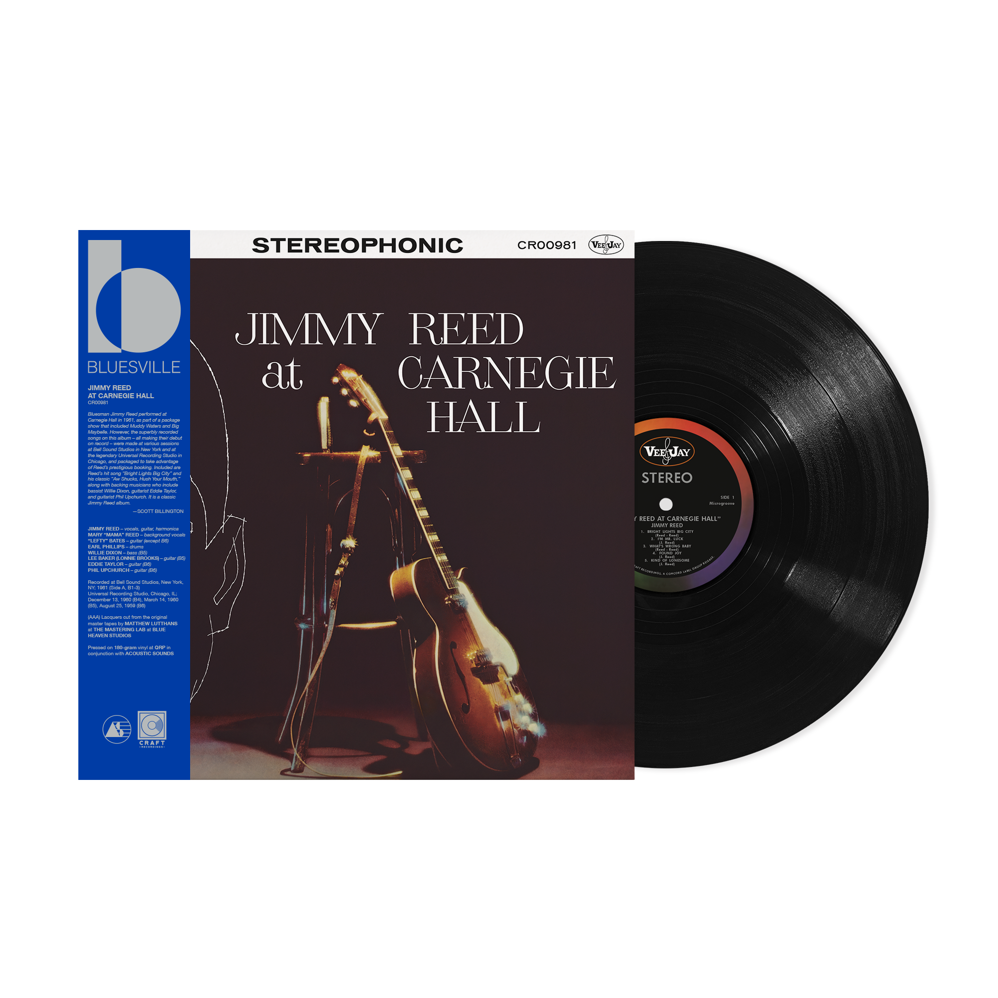 Jimmy Reed At Carnegie Hall  (Bluesville Series) (180G LP) – view 1 of 4