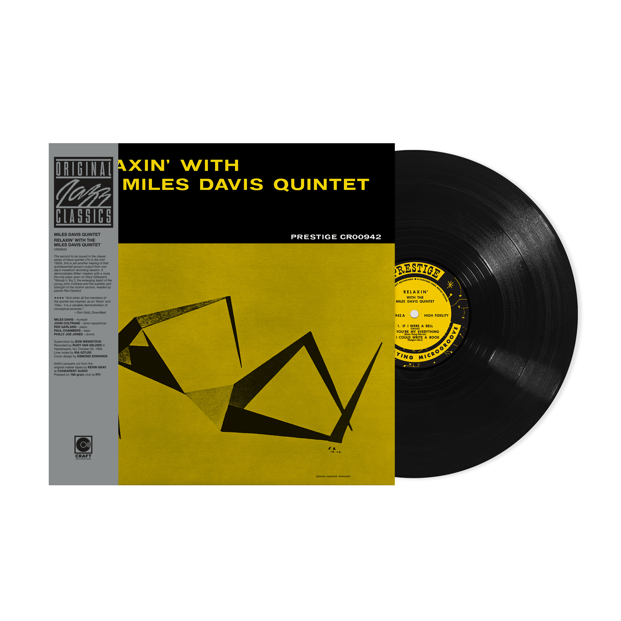 John Coltrane With The Red Garland Trio (Original Jazz Classics Series) (180g LP) + Relaxin' With The Miles Davis Quintet (Original Jazz Classics Series) (180g LP) +A Charlie Brown Christmas (Original Jazz Classics Series) (180g LP) - Bundle – view 3 of 4
