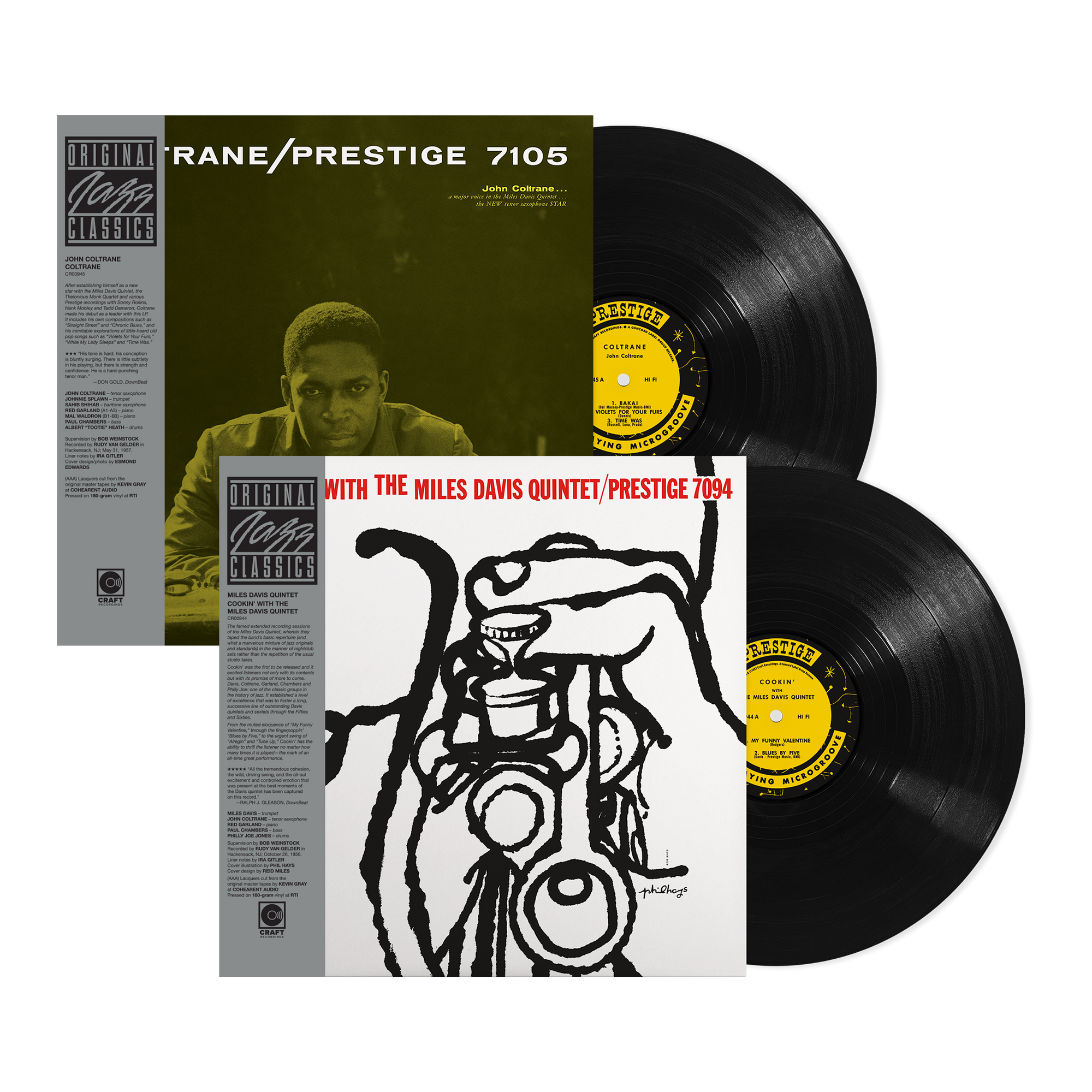 Coltrane (Original Jazz Classics Series) (180g LP) + Cookin' With The Miles Davis Quintet (Original Jazz Classics Series) (180g LP) – view 1 of 3