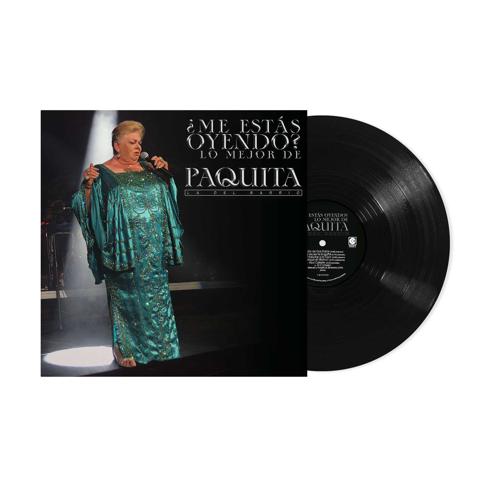 Conjunto ¿Me Estas Oyendo? Lo Mejor De Paquita La Del Barrio (LP) + Bolsa Mercancía Oficial – view 2 of 2