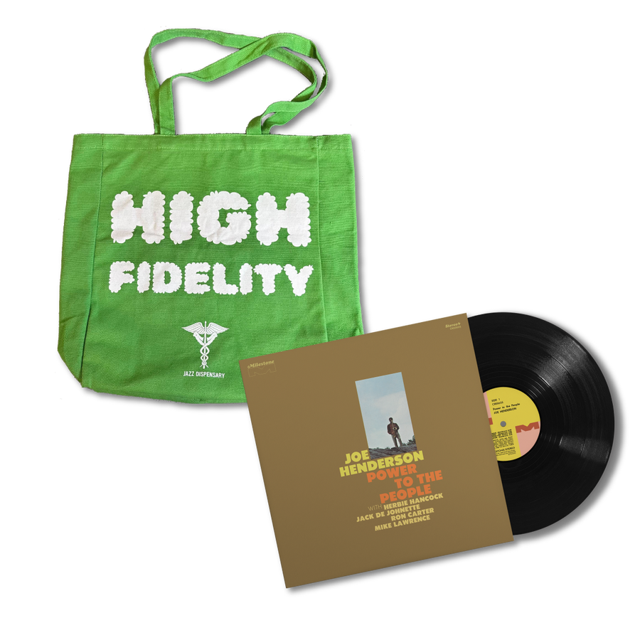 Power to the People LP +  Jazz Dispensary Green Tote Bundle