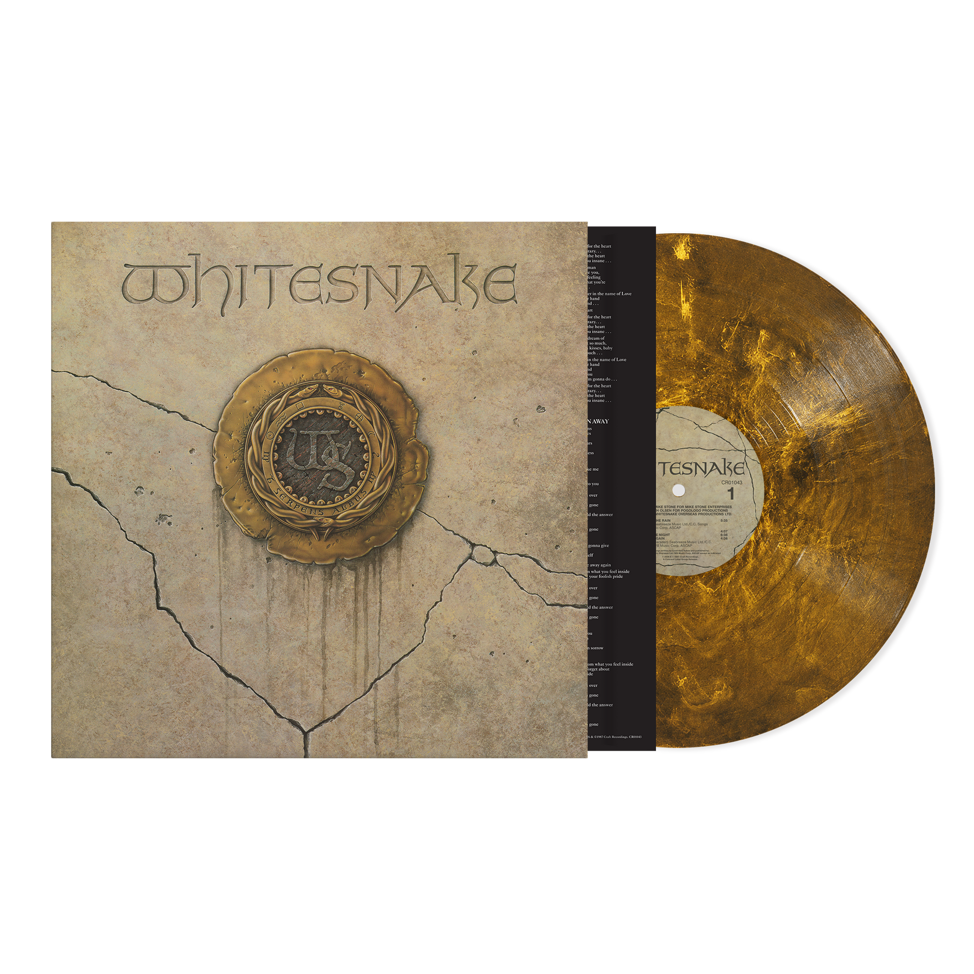 Whitesnake サイン入りCD Whitesnake (Exclusive - Gold Black Ice LP) – Craft Recordings