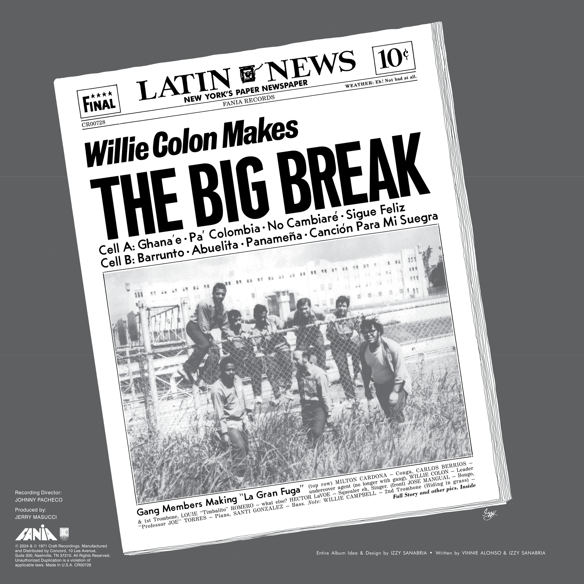 The Big Break / La Gran Fuga (180G Salt ‘n’ Peppa LP + The Big Break/ Fania Willie Colon White T-Shirt)