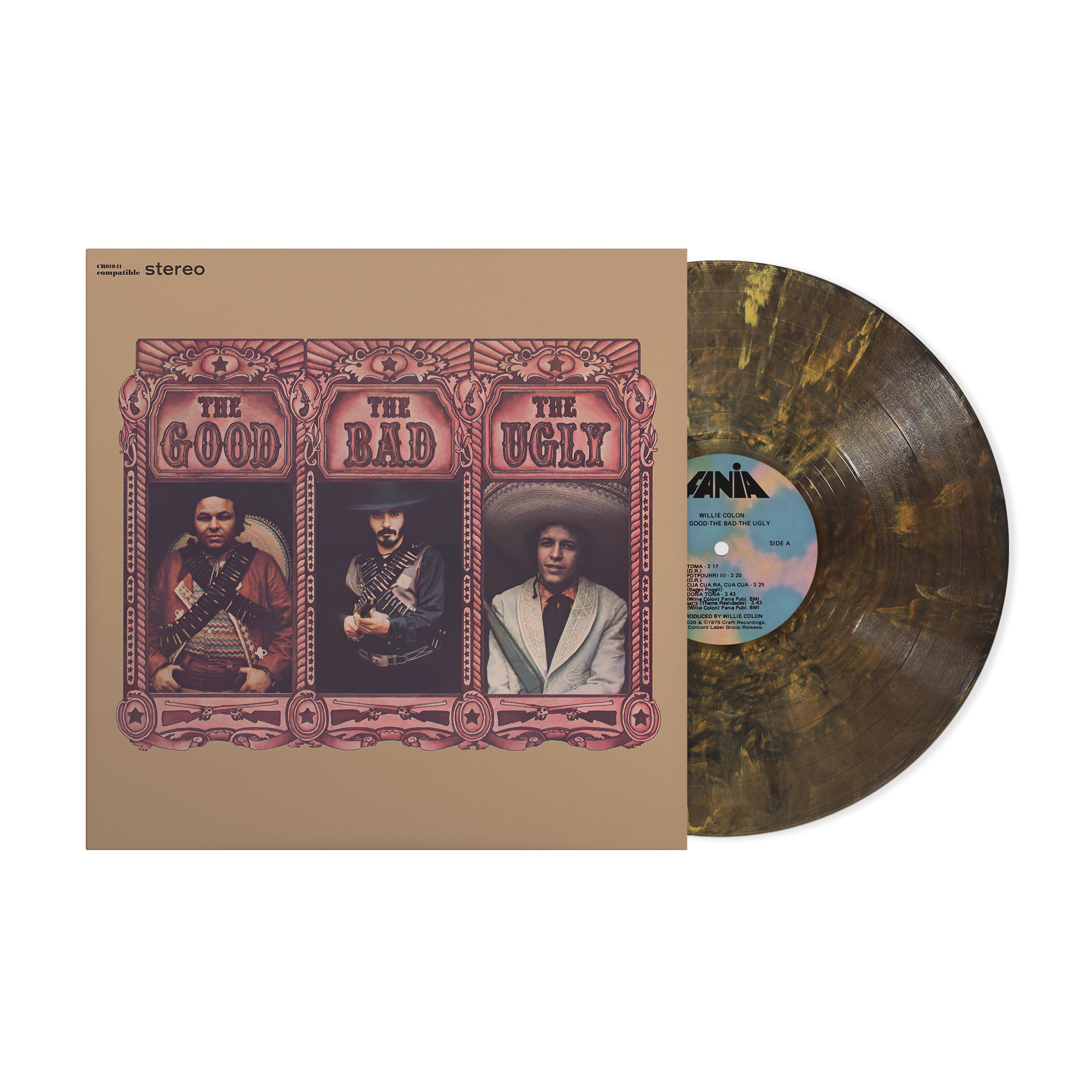 The Good, The Bad, And The Ugly (Cobre Campesino LP - Fania Exclsuive) + Fania Retro Logo T-Shirt Bundle – view 2 of 3