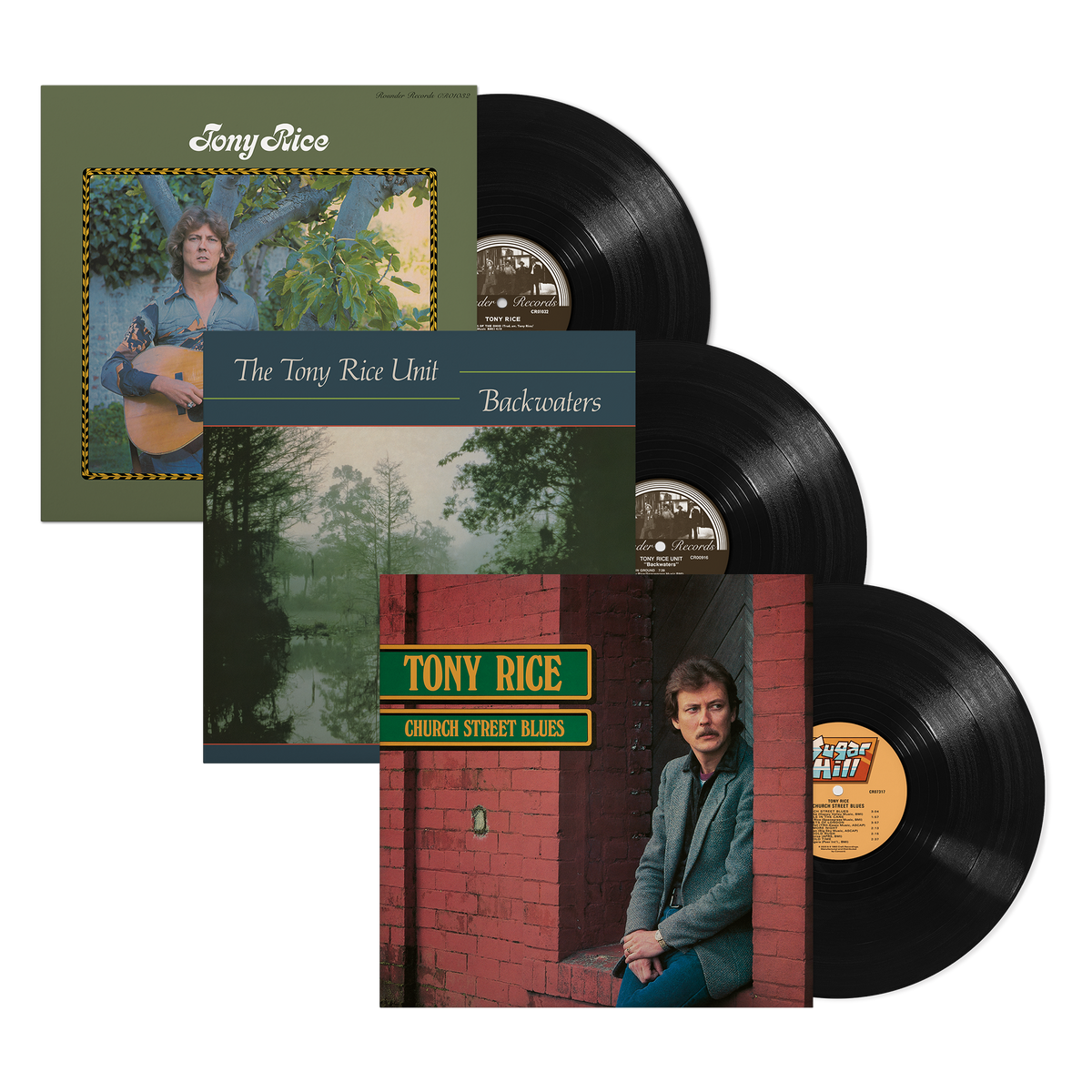 絶品/Tony Rice シリーズLPレコード6枚 Tony Rice – Tony Rice (LP) + Backwaters (LP) + Church Street Blues