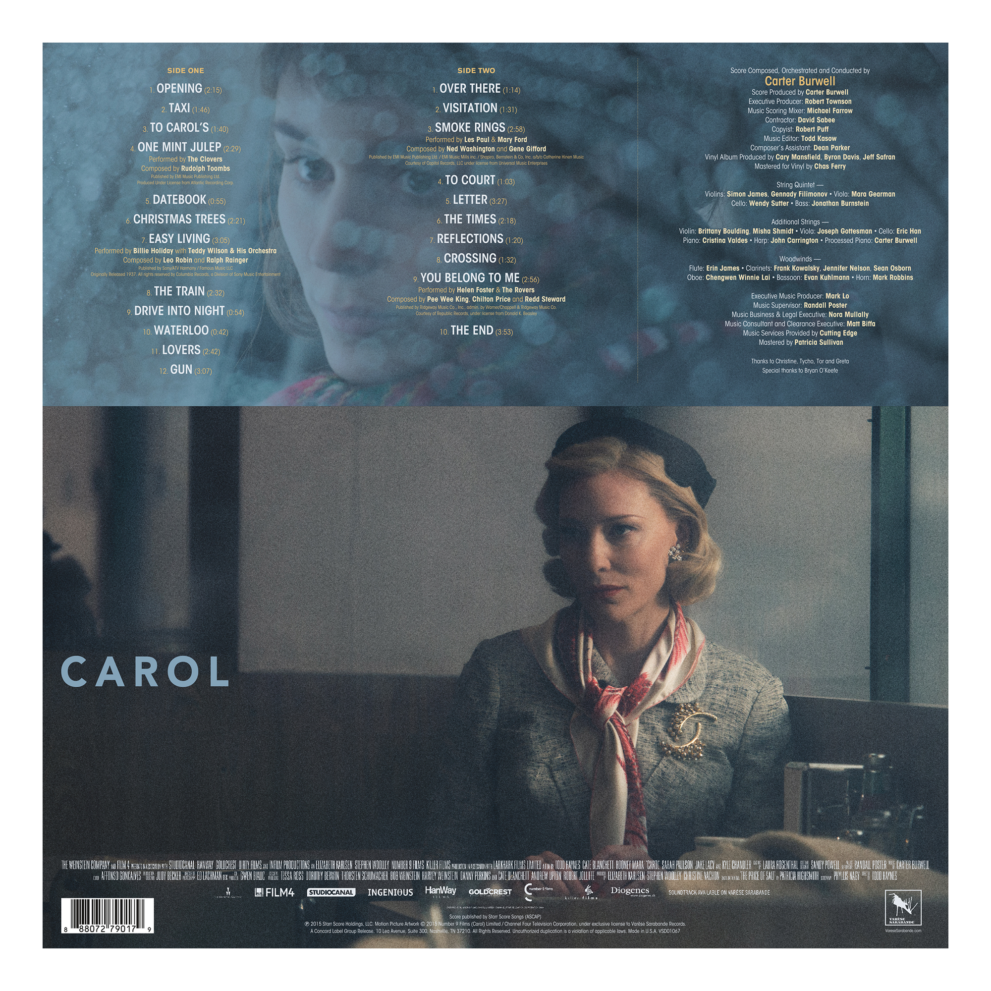 Carol - Original Motion Picture Soundtrack (LP) – view 3 of 3