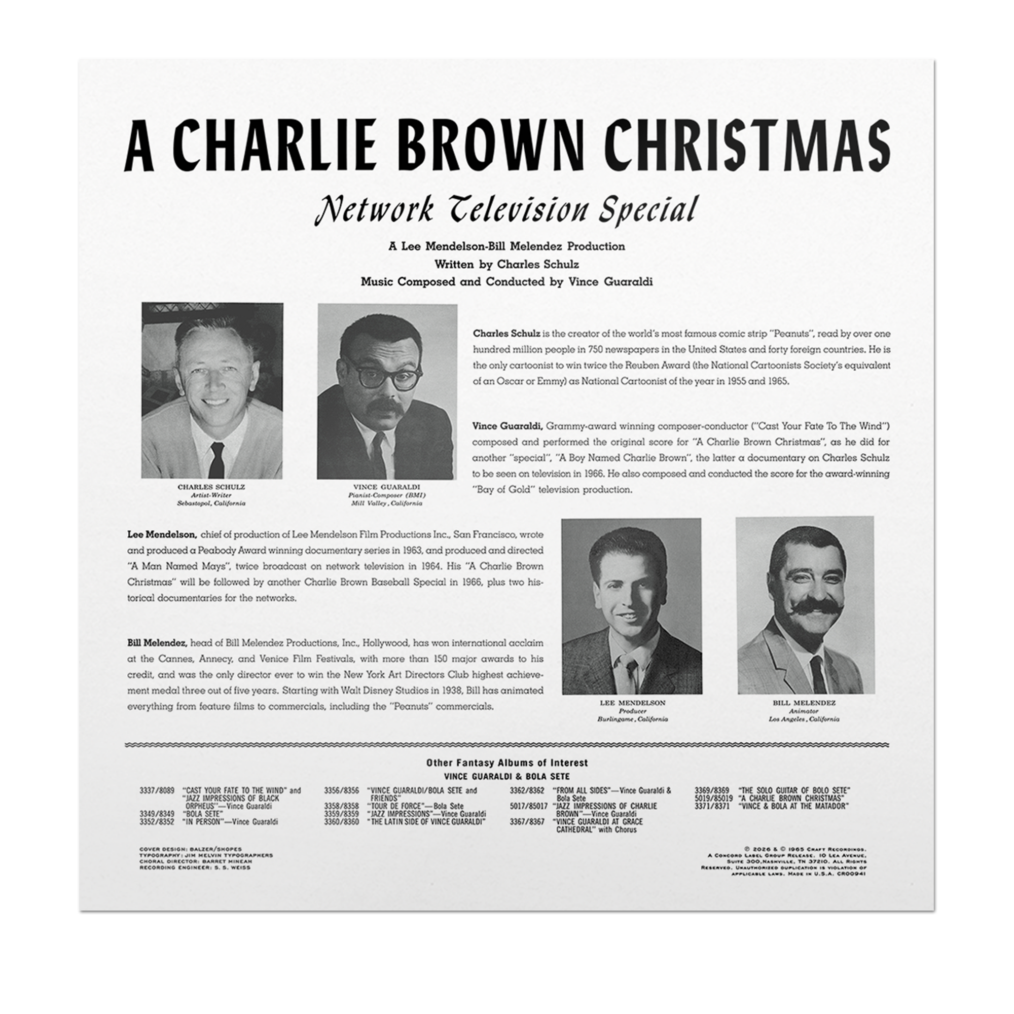 A Charlie Brown Christmas (Original Jazz Classics Series) (180g LP) – view 4 of 4