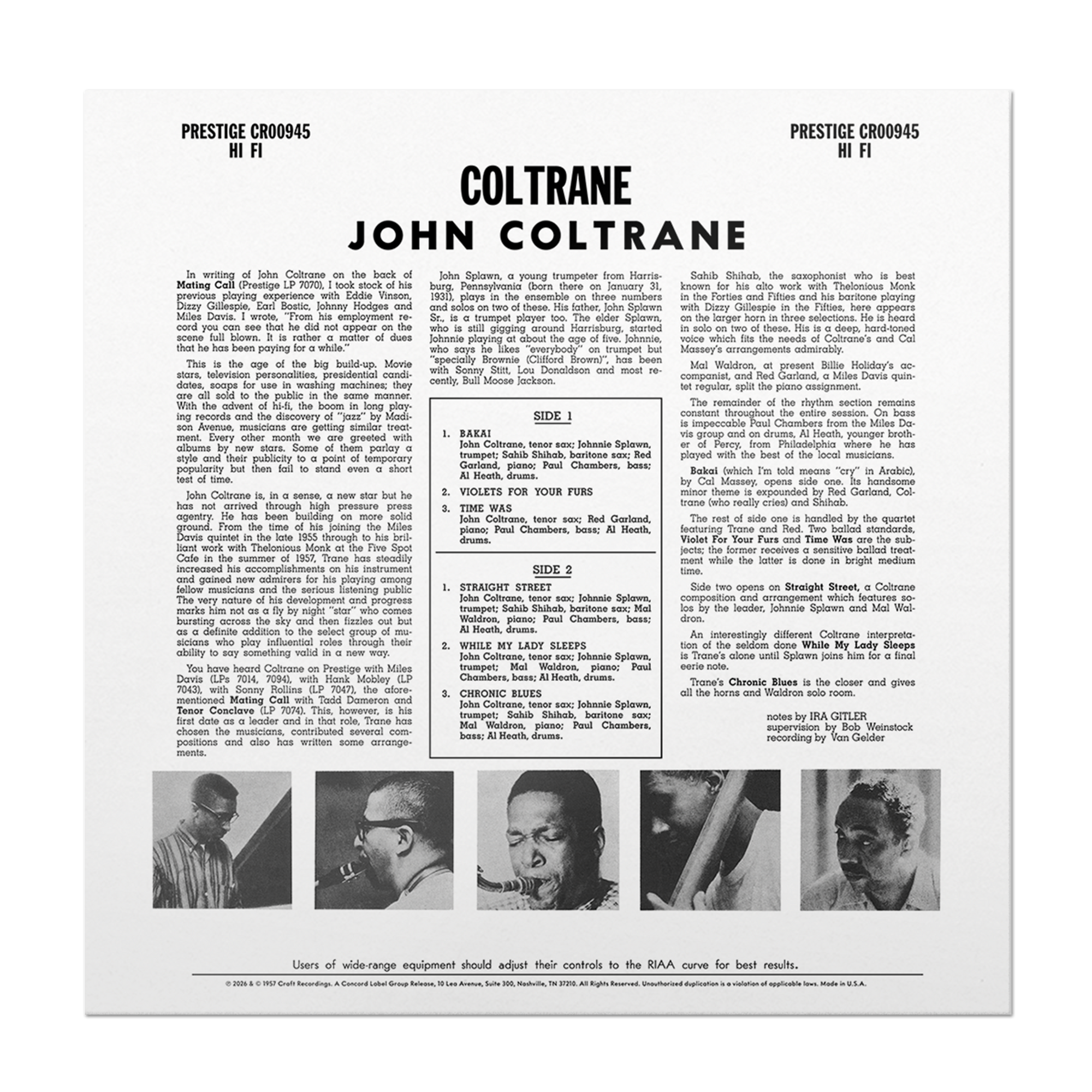 Coltrane (Original Jazz Classics Series) (Digital Album) – view 2 of 2