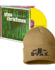 Stax Christmas CD + Falling Record Beanie Bundle