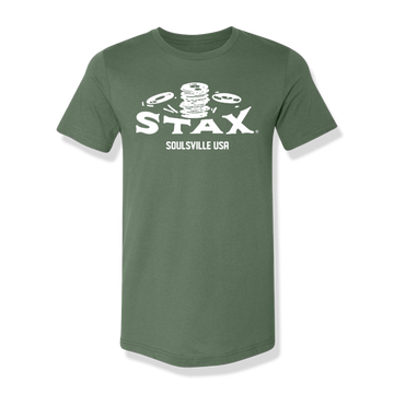 Stax "Falling Records" Logo T-Shirt (Pine)