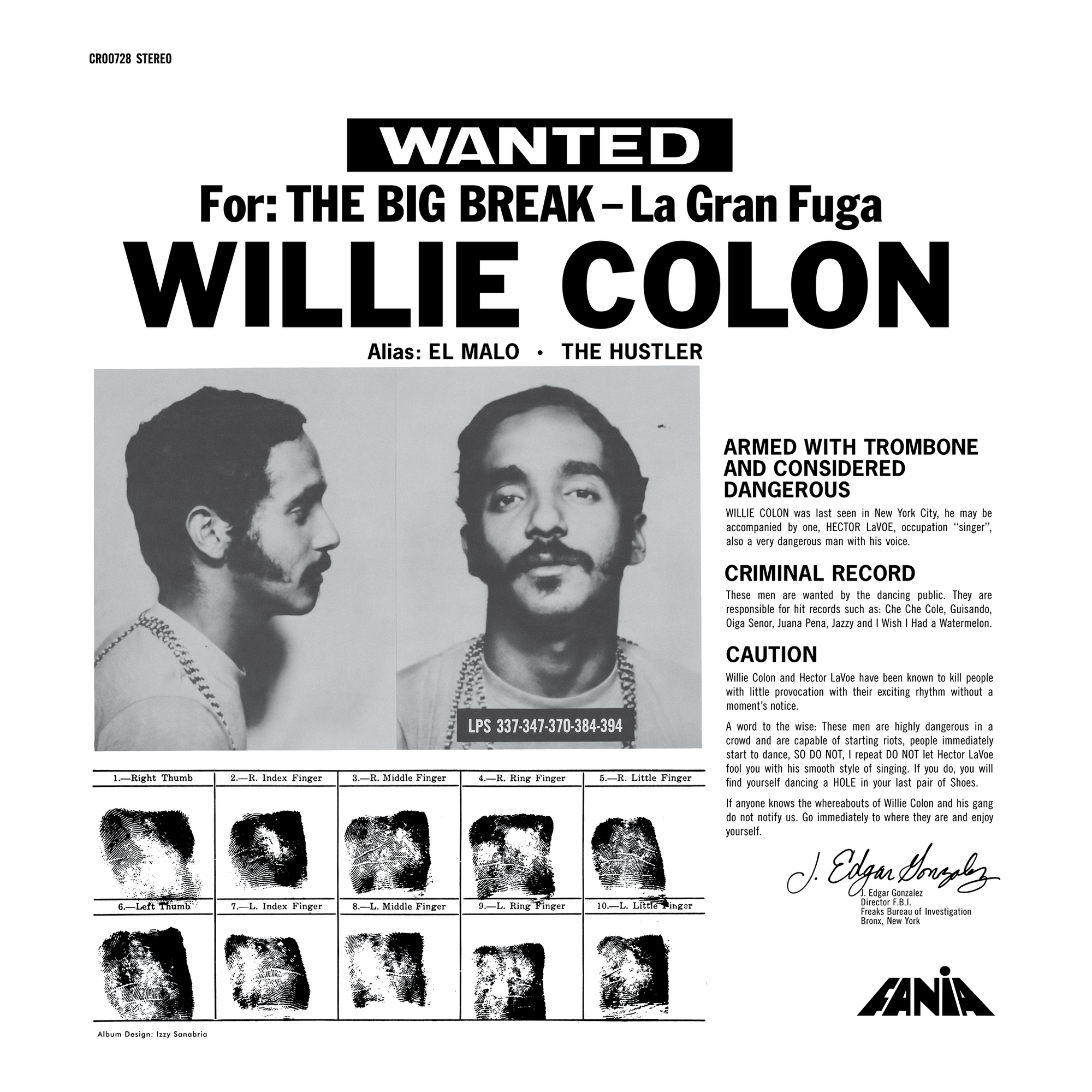 The Big Break / La Gran Fuga (Black Burst Splatter - Fania Exclusive LP) + Most Wanted T-Shirt Bundle – view 3 of 4