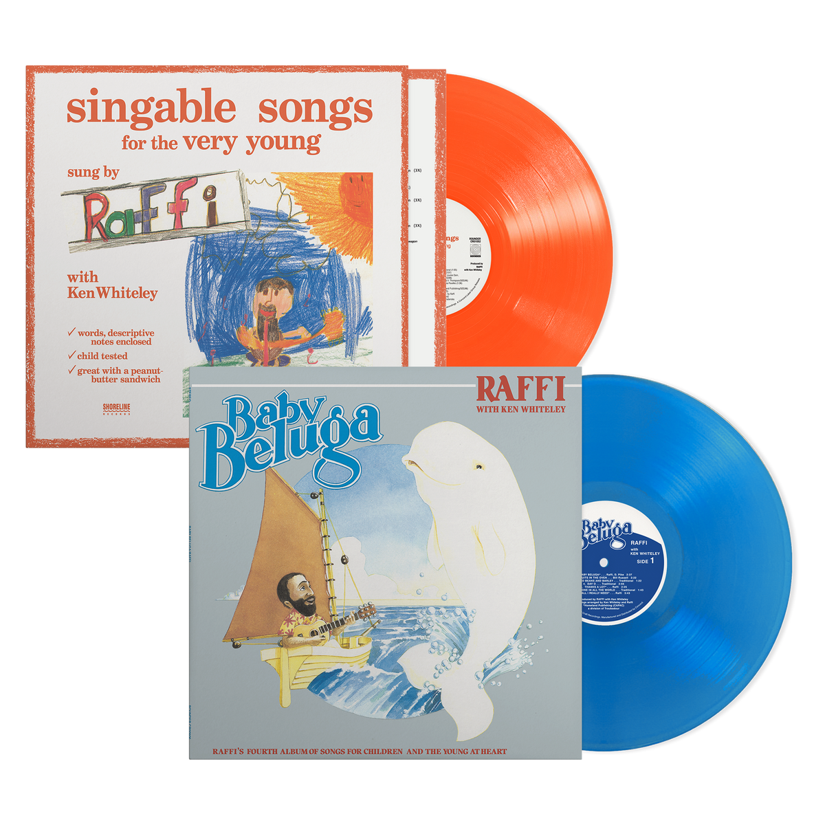 Singable Songs For The Very Young (Eco-Friendly Orange LP) + Baby Beluga (Eco-Friendly Blue LP) Bundle – view 1 of 3