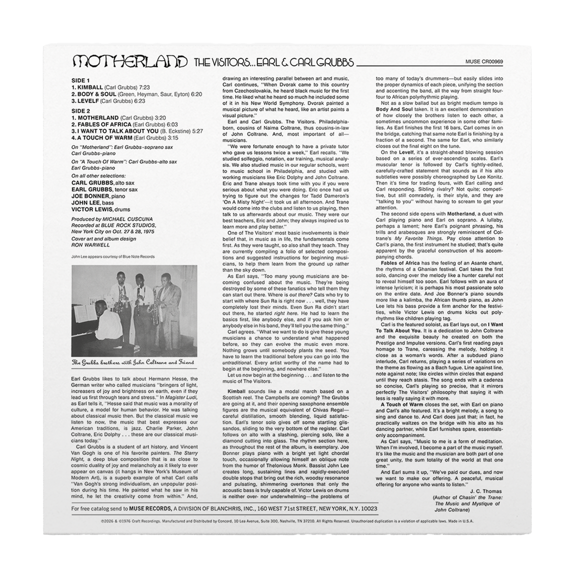 Motherland (Jazz Dispensary Top Shelf) (180G LP) + New Spiritual Jazz Hat – view 4 of 5