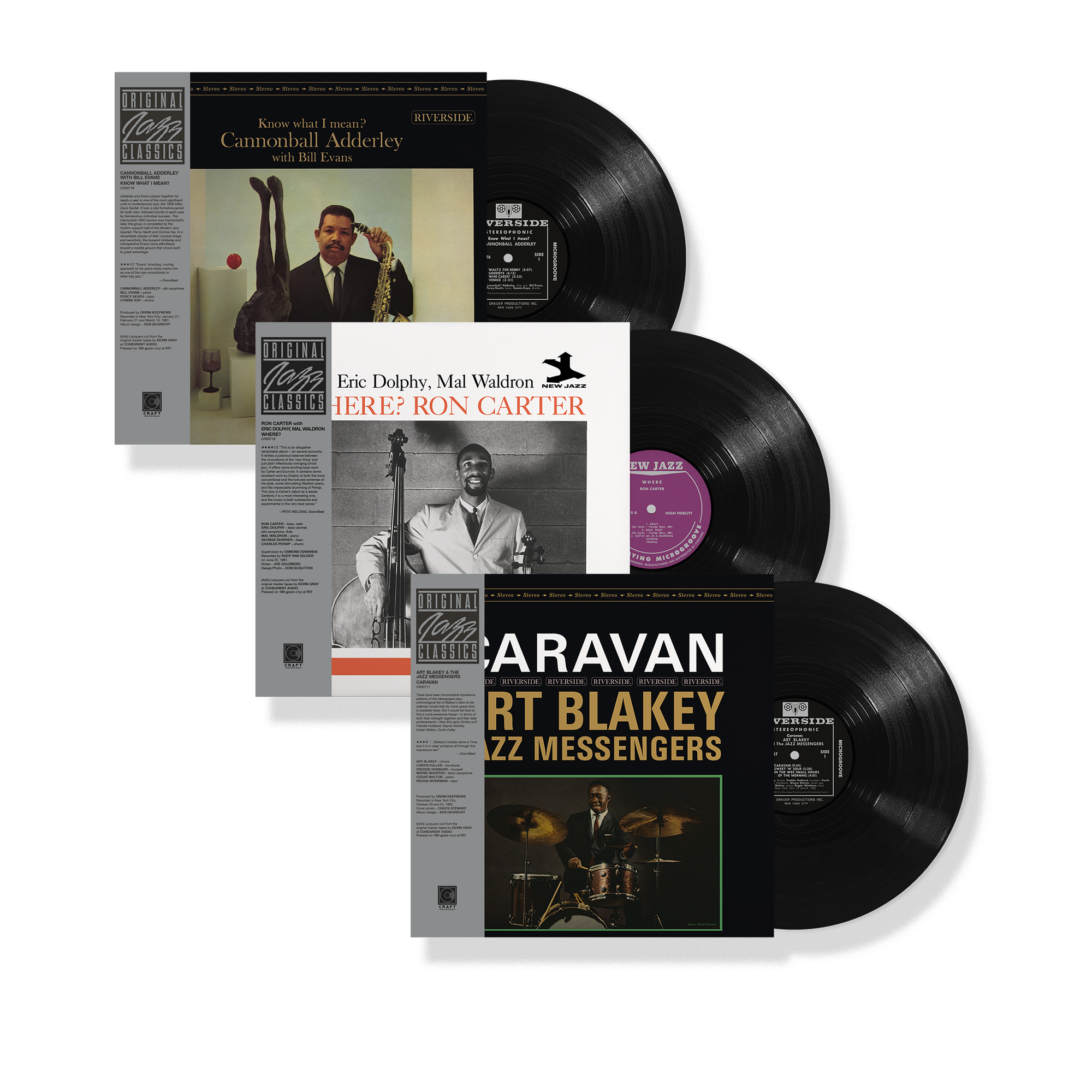 Know What I Mean? + Caravan + Where? (Original Jazz Classics Series LP Bundle)