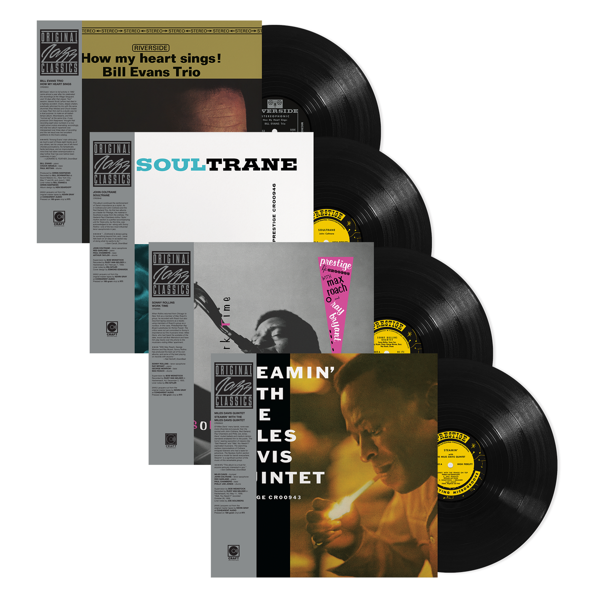 Bill Evans Trio, John Coltrane, Sonny Rollins, The Miles Davis