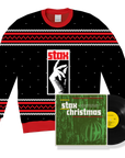 Stax Finger Snap Knit Sweater + Stax Christmas LP (Black)