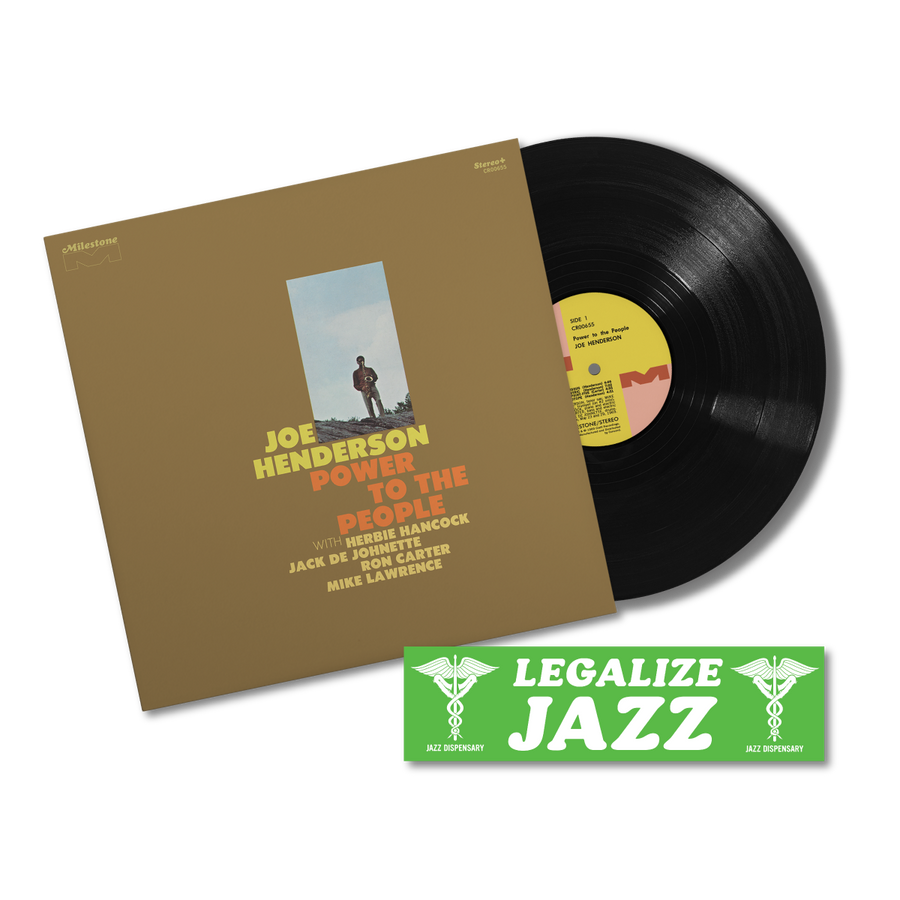 Power to the People LP +  Jazz Dispensary "Legalize Jazz" Bumper Sticker Bundle