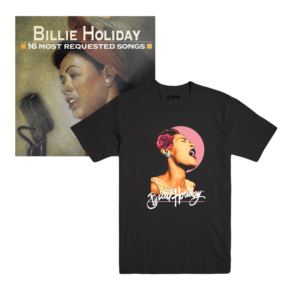16 Most Requested Songs (CD) + "Billie" Gardenia T-Shirt Bundle