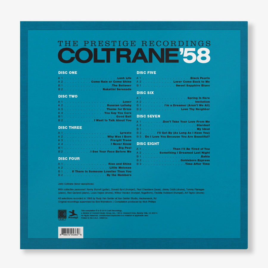 Coltrane '58: The Prestige Recordings (8-LP Box Set)