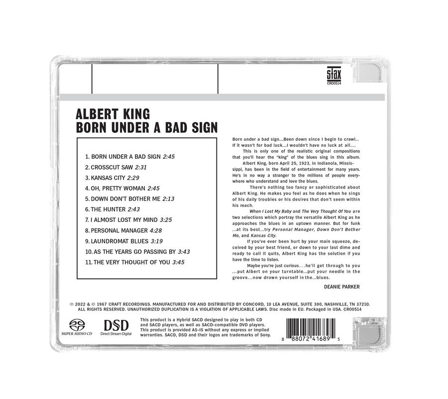 Albert King – Born Under A Bad Sign (SACD) – Craft Recordings