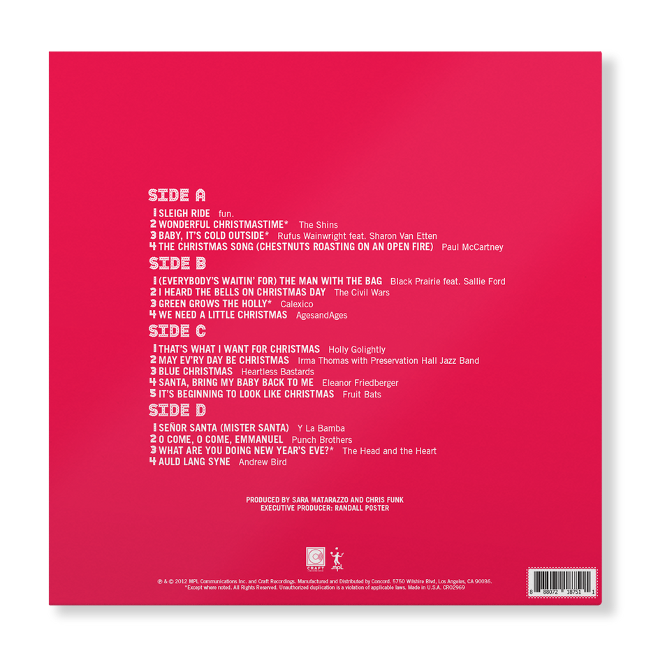 Various Artists Holidays Rule (Translucent Red 2LP) Craft Recordings