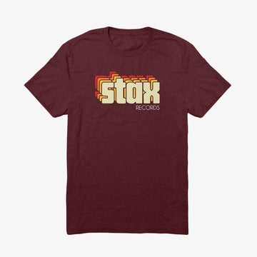 Stax Vintage Logo T-Shirt (Maroon)