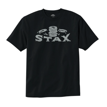 Stax "Falling Records" Logo T-Shirt (Black)