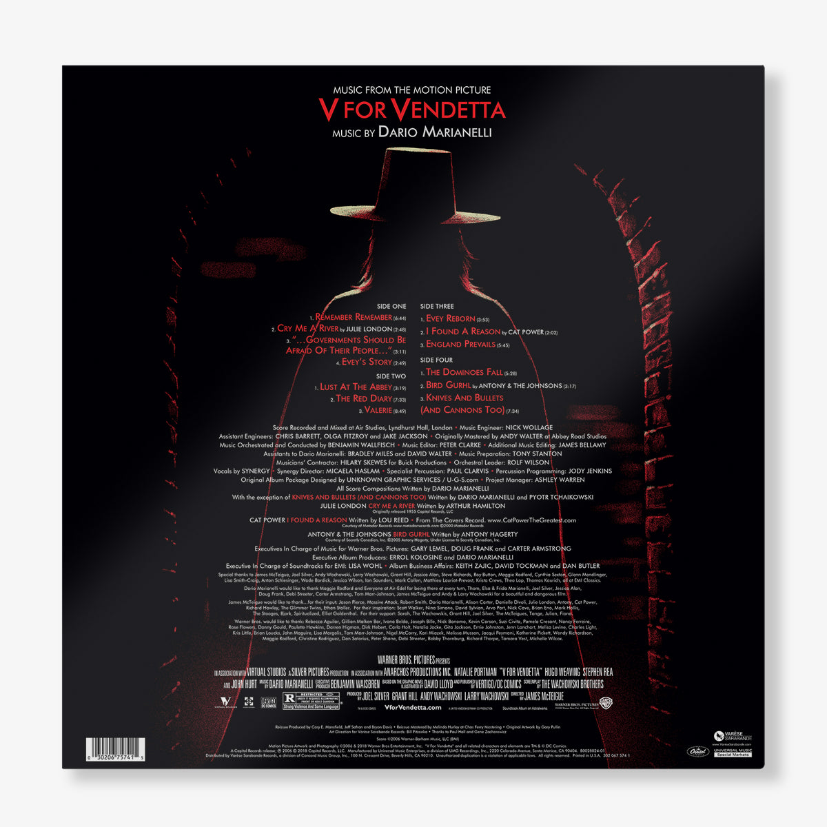 V For Vendetta: Music From The Motion Picture (2-LP) – view 3 of 3