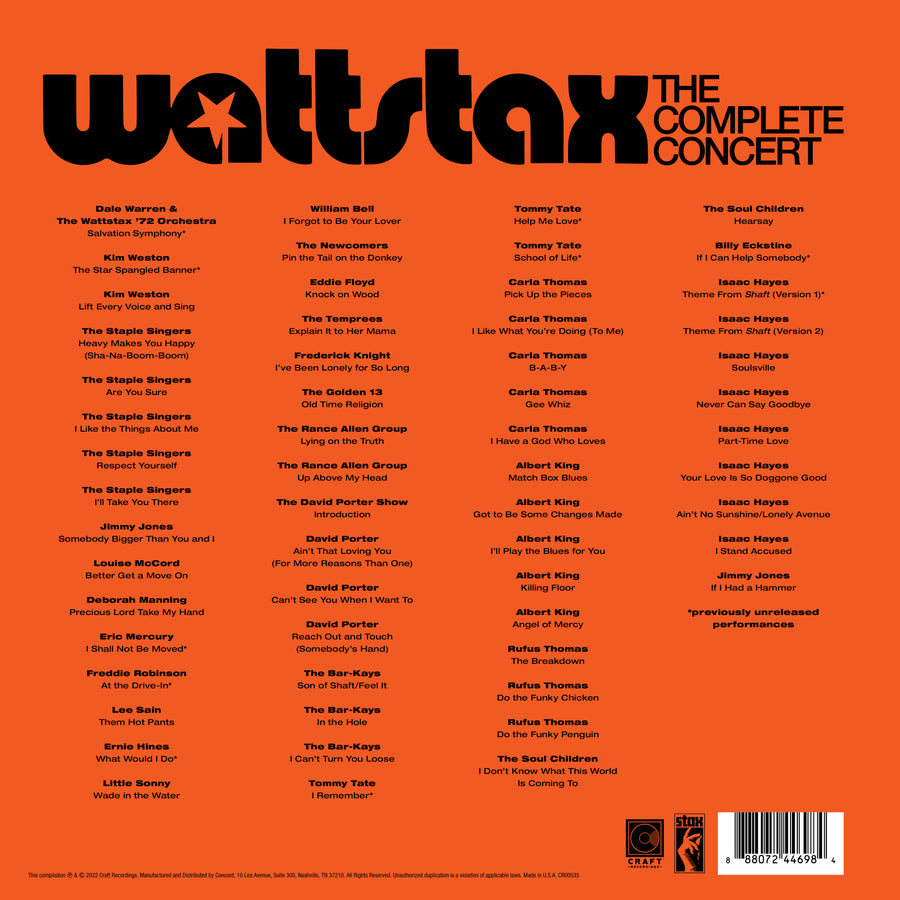 Wattstax: The Complete Concert 10-LP