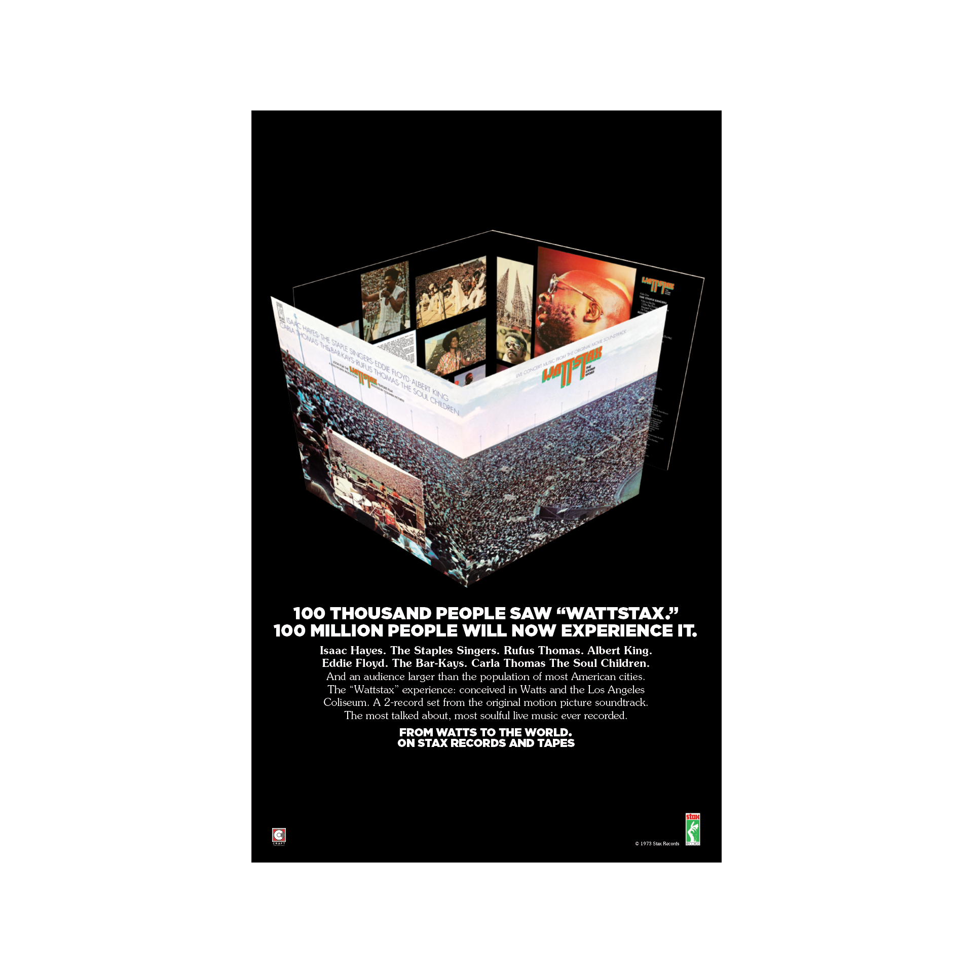 Stax Records Wattstax 11” x 17” Litho Print Craft Recordings