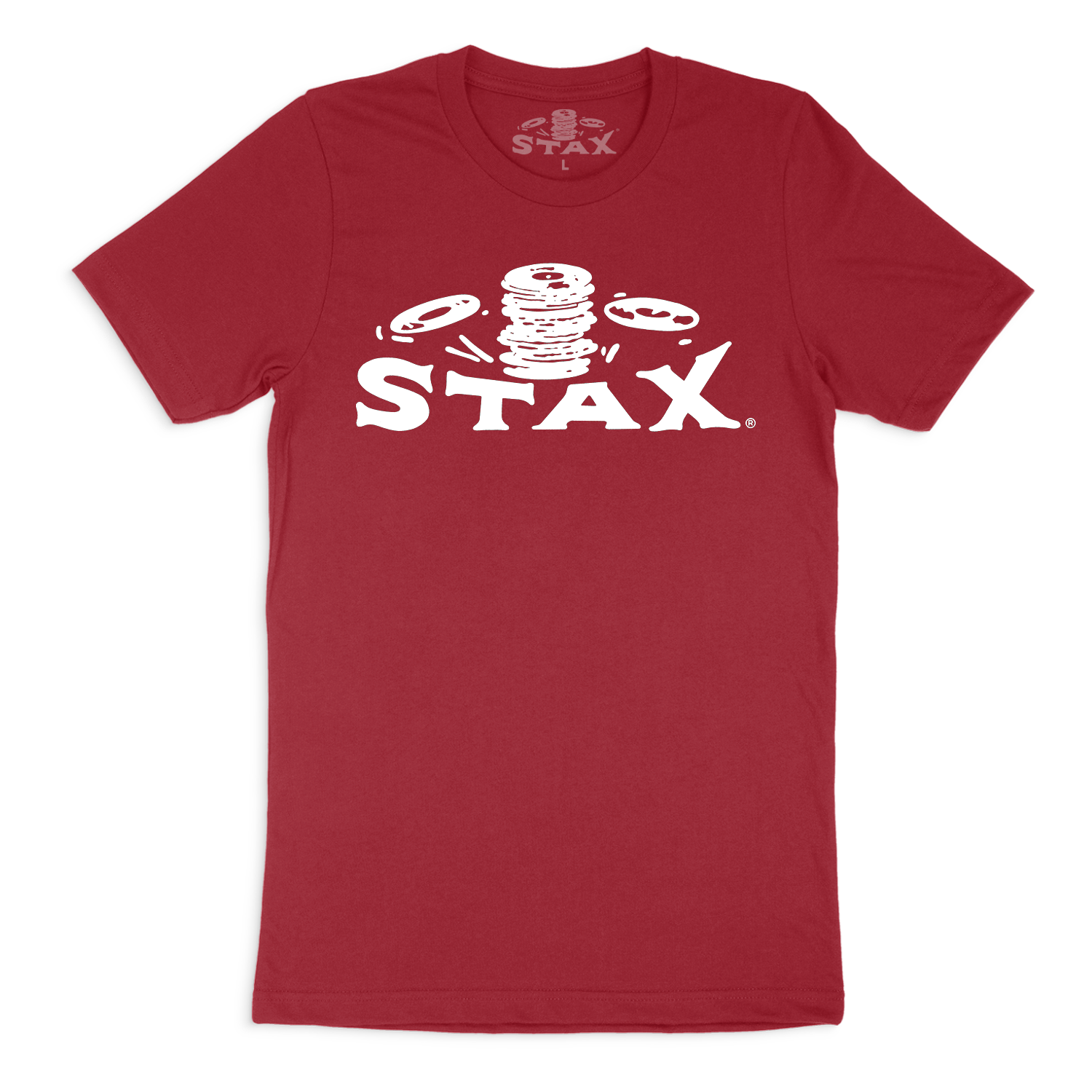 Stax &quot;Falling Records&quot; Logo T-Shirt (Red)