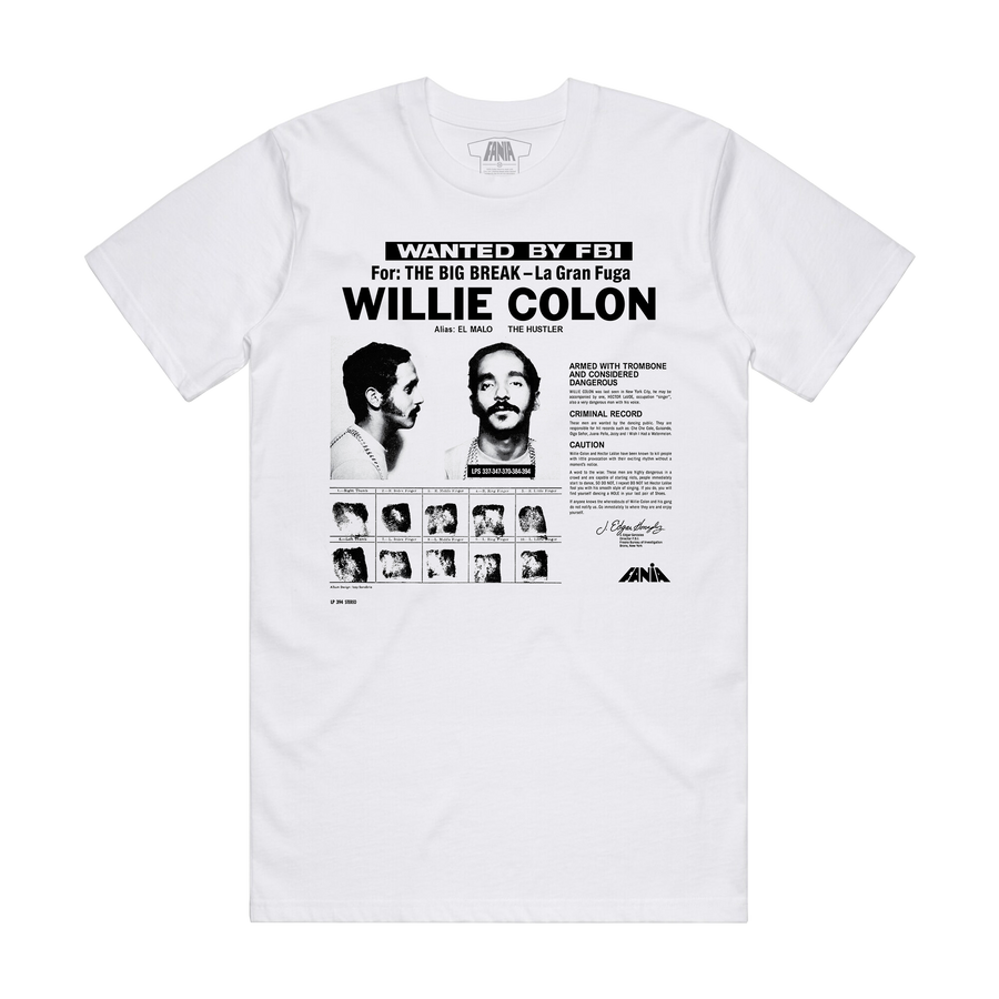 Fania Willie Colon White T-Shirt