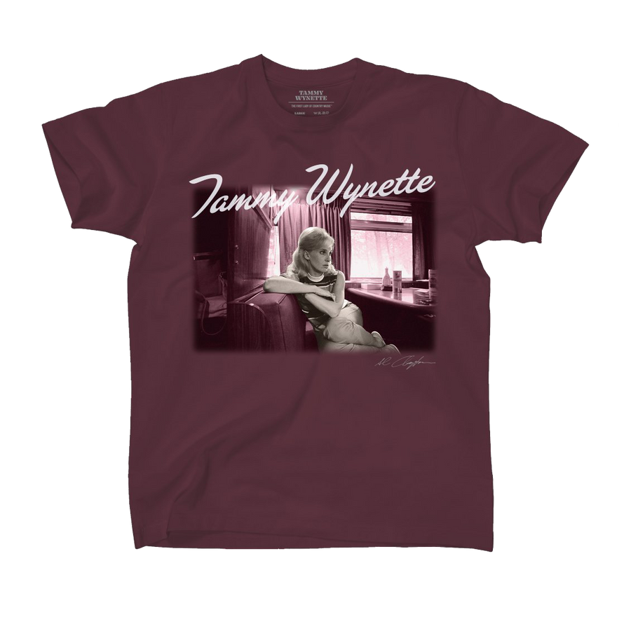 Tammy Wynette Tour Bus T-Shirt (Maroon)