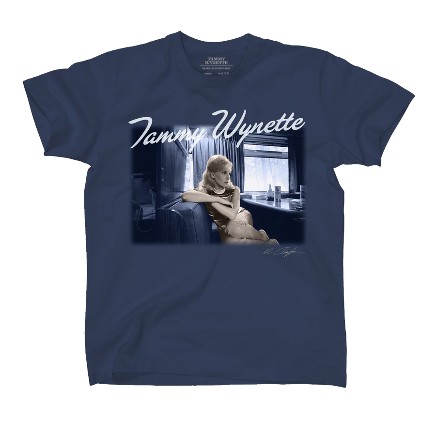 Tammy Wynette Tour Bus T-Shirt (Steel Blue)