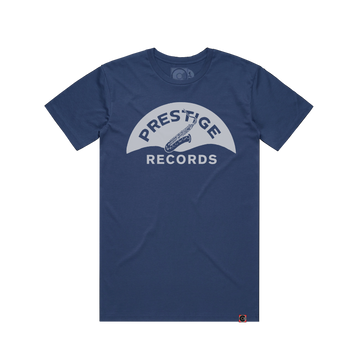 Prestige Records Shellac Logo T-Shirt (Blue)