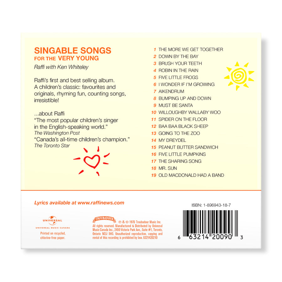 Singable Songs For The Very Young (Album)