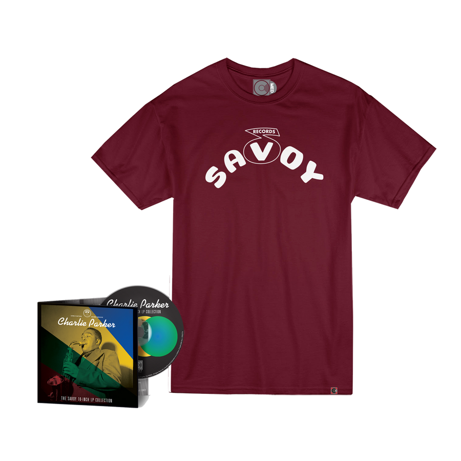 The Savoy 10-Inch LP Collection (CD + Book) + Savoy T-Shirt Bundle