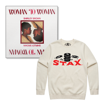 Woman To Woman (LP) + Stax Falling Records Crewneck Bundle