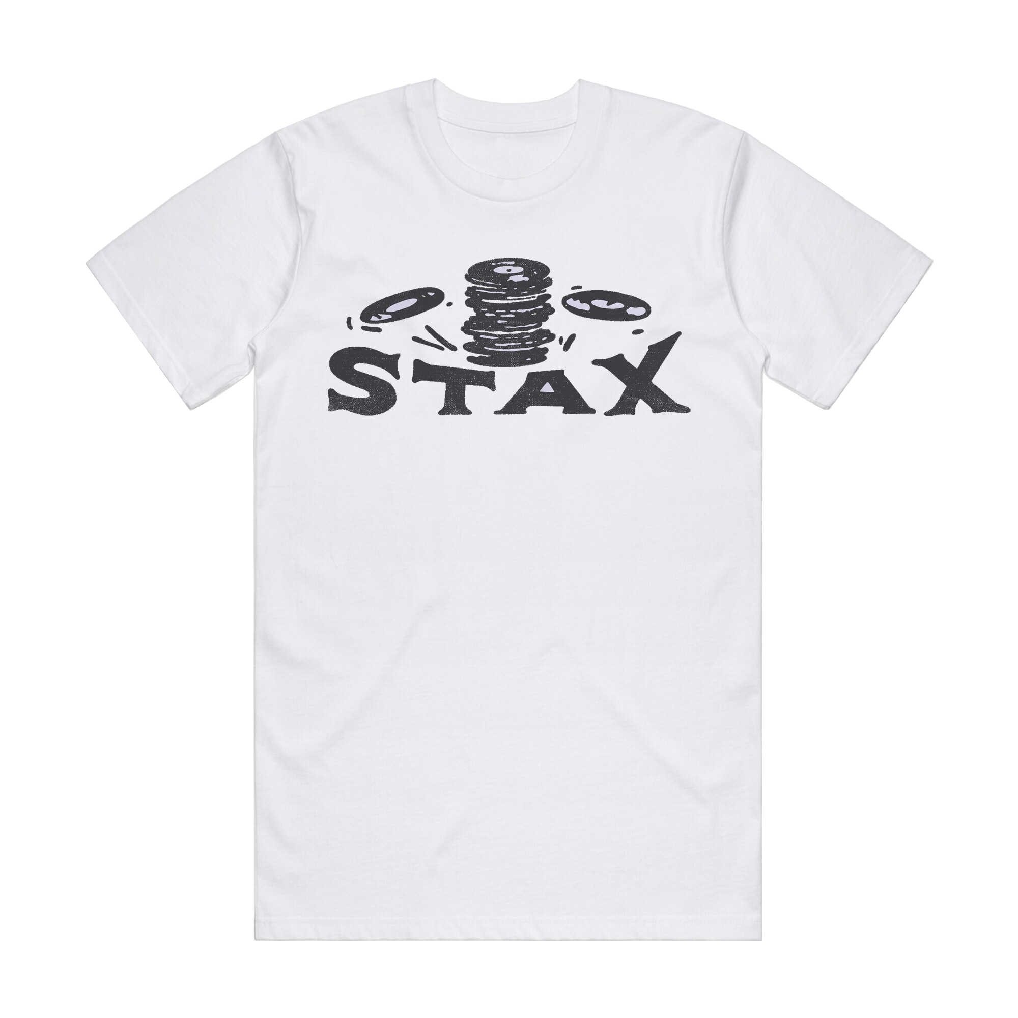 Stax &quot;Falling Records&quot; Logo T-Shirt (White)