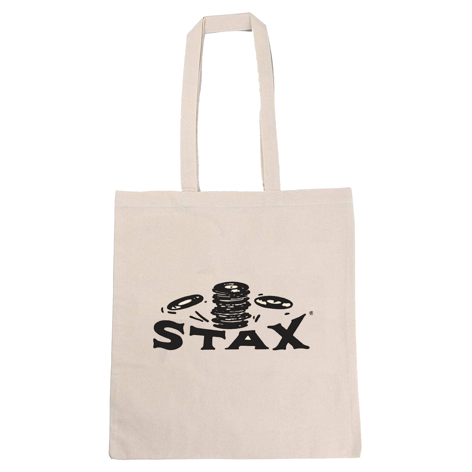 Stax &quot;Falling Records&quot; Logo Canvas Tote Bag