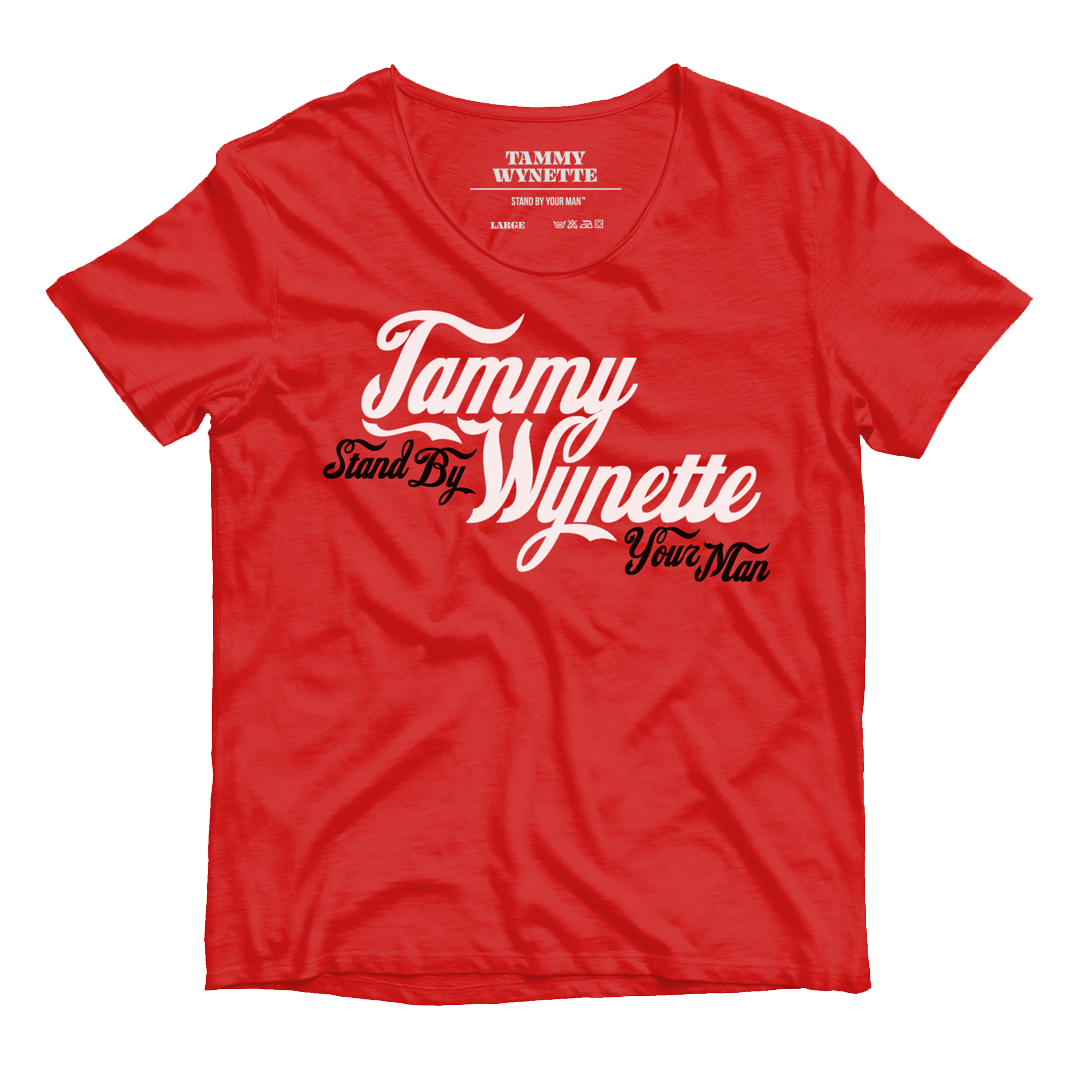 Tammy Wynette &quot;Stand By Your Man&quot; T-Shirt (Red)